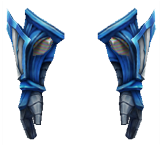 Blue Eye White Wizard Gloves